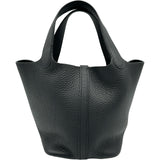 エルメス HERMES ピコタンロックPM Y刻印 ブラック ゴールド金具 トリヨンクレマンス レディース ハンドバッグ