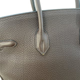 エルメス HERMES バーキン35 □Ｍ刻 ショコラ シルバー金具 トゴ ユニセックス ハンドバッグ
