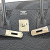 エルメス HERMES バーキン35 □L刻 ブラック シルバー金具 トリヨン ユニセックス ハンドバッグ