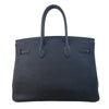 エルメス HERMES バーキン35 □L刻 ブラック シルバー金具 トリヨン ユニセックス ハンドバッグ