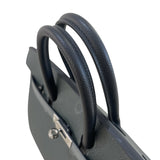 エルメス HERMES バーキン25 K刻 ヴェールマングローブ ヴェールアマンド ブラック シルバー金具 エプソン レディース ハンドバッグ