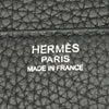 エルメス HERMES スティーブブザス35 X刻印 ブラック シルバー金具 トリヨンクレマンス メンズ ショルダーバッグ
