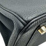 エルメス HERMES バーキン25 C刻印 ブラック ゴールド金具 トゴ レディース ハンドバッグ
