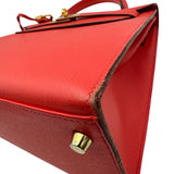 エルメス HERMES ケリー28 外縫い X刻 ローズジャイプール ゴールド金具 エプソン レディース ショルダーバッグ