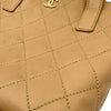 シャネル CHANEL ワイルドステッチ ハンドバッグ A18126 8番台 ベージュ ゴールド金具 ラムスキン レディース トートバッグ