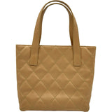 シャネル CHANEL ワイルドステッチ ハンドバッグ A18126 8番台 ベージュ ゴールド金具 ラムスキン レディース トートバッグ