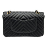 シャネル CHANEL マトラッセ25 Vステッチ A01112 31番台 ブラック ゴールド金具 キャビアスキン レディース ショルダーバッグ