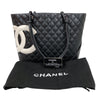 シャネル CHANEL カンボンライントート　ラージ A25169 ブラック・ホワイト ラム レディース トートバッグ