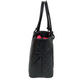 シャネル CHANEL カンボンライントート　ラージ A25169 ブラック・ホワイト ラム レディース トートバッグ