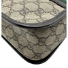 グッチ GUCCI GGプラス シェリーラインメッセンジャーバッグ 211130 ブラウン コーティングキャンバス/レザー レディース メッセンジャーバッグ