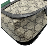 グッチ GUCCI GGプラス シェリーラインメッセンジャーバッグ 211130 ブラウン コーティングキャンバス/レザー レディース メッセンジャーバッグ