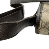 グッチ GUCCI GGプラス シェリーラインメッセンジャーバッグ 211130 ブラウン コーティングキャンバス/レザー レディース メッセンジャーバッグ
