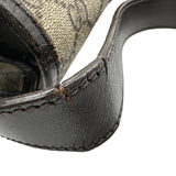 グッチ GUCCI GGプラス シェリーラインメッセンジャーバッグ 211130 ブラウン コーティングキャンバス/レザー レディース メッセンジャーバッグ