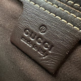 グッチ GUCCI GGプラス シェリーラインメッセンジャーバッグ 211130 ブラウン コーティングキャンバス/レザー レディース メッセンジャーバッグ