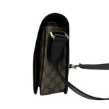 グッチ GUCCI GGプラス シェリーラインメッセンジャーバッグ 211130 ブラウン コーティングキャンバス/レザー レディース メッセンジャーバッグ