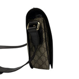 グッチ GUCCI GGプラス シェリーラインメッセンジャーバッグ 211130 ブラウン コーティングキャンバス/レザー レディース メッセンジャーバッグ