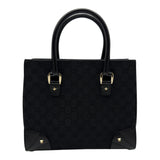グッチ GUCCI GGキャンバス ハンドバッグ 120895 ブラック GGキャンバス/レザー レディース ハンドバッグ