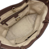 グッチ GUCCI グッチクラフト トートバッグ 247209 ブラウン キャンバス/レザー レディース トートバッグ