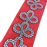 エルメス HERMES ツイリー GALONS ET BRANDEBOURG レッド シルク レディース スカーフ
