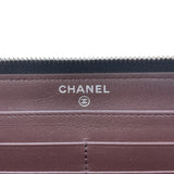 シャネル CHANEL マトラッセ ロングジップウォレット AP0242 ブラック/シルバー金具 キャビアスキン レディース 長財布