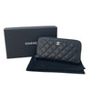 シャネル CHANEL マトラッセ ロングジップウォレット AP0242 ブラック/シルバー金具 キャビアスキン レディース 長財布