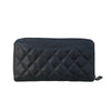 シャネル CHANEL マトラッセ ロングジップウォレット AP0242 ブラック/シルバー金具 キャビアスキン レディース 長財布