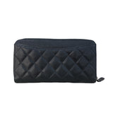 シャネル CHANEL マトラッセ ロングジップウォレット AP0242 ブラック/シルバー金具 キャビアスキン レディース 長財布