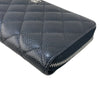 シャネル CHANEL マトラッセ ロングジップウォレット AP0242 ブラック/シルバー金具 キャビアスキン レディース 長財布