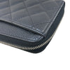 シャネル CHANEL マトラッセ ロングジップウォレット AP0242 ブラック/シルバー金具 キャビアスキン レディース 長財布