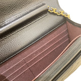 シャネル CHANEL マトラッセ チェーンウォレット AP0250 ブラック ゴールド金具 キャビアスキン レディース ショルダーバッグ
