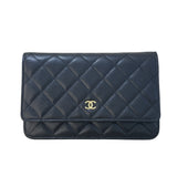 シャネル CHANEL マトラッセ チェーンウォレット AP0250 ブラック ゴールド金具 キャビアスキン レディース ショルダーバッグ