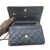 シャネル CHANEL マトラッセ チェーンウォレット AP0250 ブラック ゴールド金具 キャビアスキン レディース ショルダーバッグ
