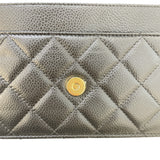 シャネル CHANEL マトラッセ チェーンウォレット AP0250 ブラック ゴールド金具 キャビアスキン レディース ショルダーバッグ