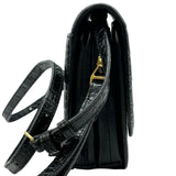 バレンシアガ BALENCIAGA Bロゴショルダーバッグ 592898 ブラック クロコ型押し/レザー レディース ショルダーバッグ