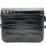 バレンシアガ BALENCIAGA Bロゴショルダーバッグ 592898 ブラック クロコ型押し/レザー レディース ショルダーバッグ
