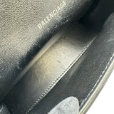 バレンシアガ BALENCIAGA アワーグラスミニベルトバッグ 610460 ブラック/ホワイト レザー レディース ウエストバッグ