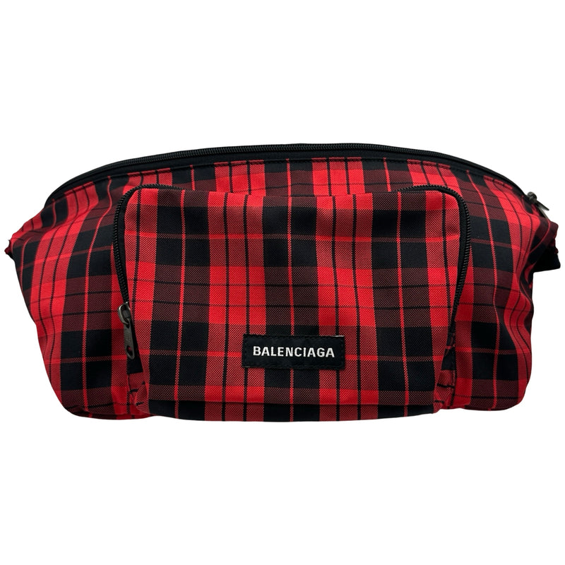 バレンシアガ BALENCIAGA チェックボディバッグ 644074 レッド