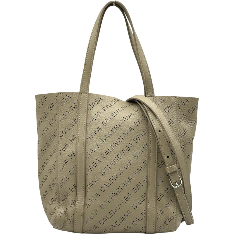 P*e様 BALENCIAGA トートバッグ ベージュ/グレー バレンシアガ BALENCIAGA エブリデイトートXXS 551815 ベージュ レザー