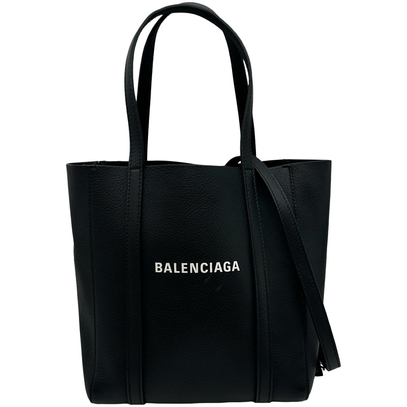 美品BALENCIAGAエブリトート ブラックレザー トートバッグXS バレンシアガ BALENCIAGA エブリデイトートXXS 551815 ブラック レザー