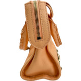 バレンシアガ BALENCIAGA クラシックミニシティ 300295 ピンクベージュ レザー レディース ショルダーバッグ