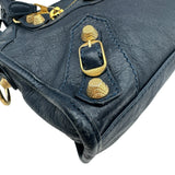 バレンシアガ BALENCIAGA ジャイアントミニシティ 309544 ネイビー レザー レディース ショルダーバッグ