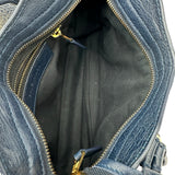 バレンシアガ BALENCIAGA ジャイアントミニシティ 309544 ネイビー レザー レディース ショルダーバッグ