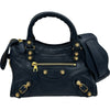 バレンシアガ BALENCIAGA ジャイアントミニシティ 309544 ネイビー レザー レディース ショルダーバッグ