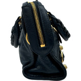 バレンシアガ BALENCIAGA ジャイアントミニシティ 309544 ネイビー レザー レディース ショルダーバッグ