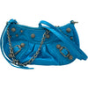 バレンシアガ BALENCIAGA ルカゴール ミニ 695814 ブルー レザー レディース ショルダーバッグ