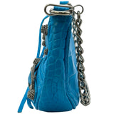 バレンシアガ BALENCIAGA ルカゴール ミニ 695814 ブルー レザー レディース ショルダーバッグ