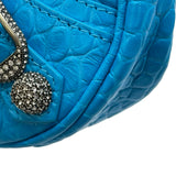 バレンシアガ BALENCIAGA ルカゴール ミニ 695814 ブルー レザー レディース ショルダーバッグ
