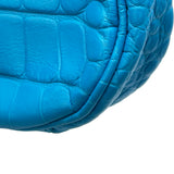 バレンシアガ BALENCIAGA ルカゴール ミニ 695814 ブルー レザー レディース ショルダーバッグ