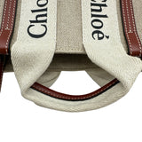 クロエ Chloe ウッディミニ ブラウン キャンバス レディース ショルダーバッグ