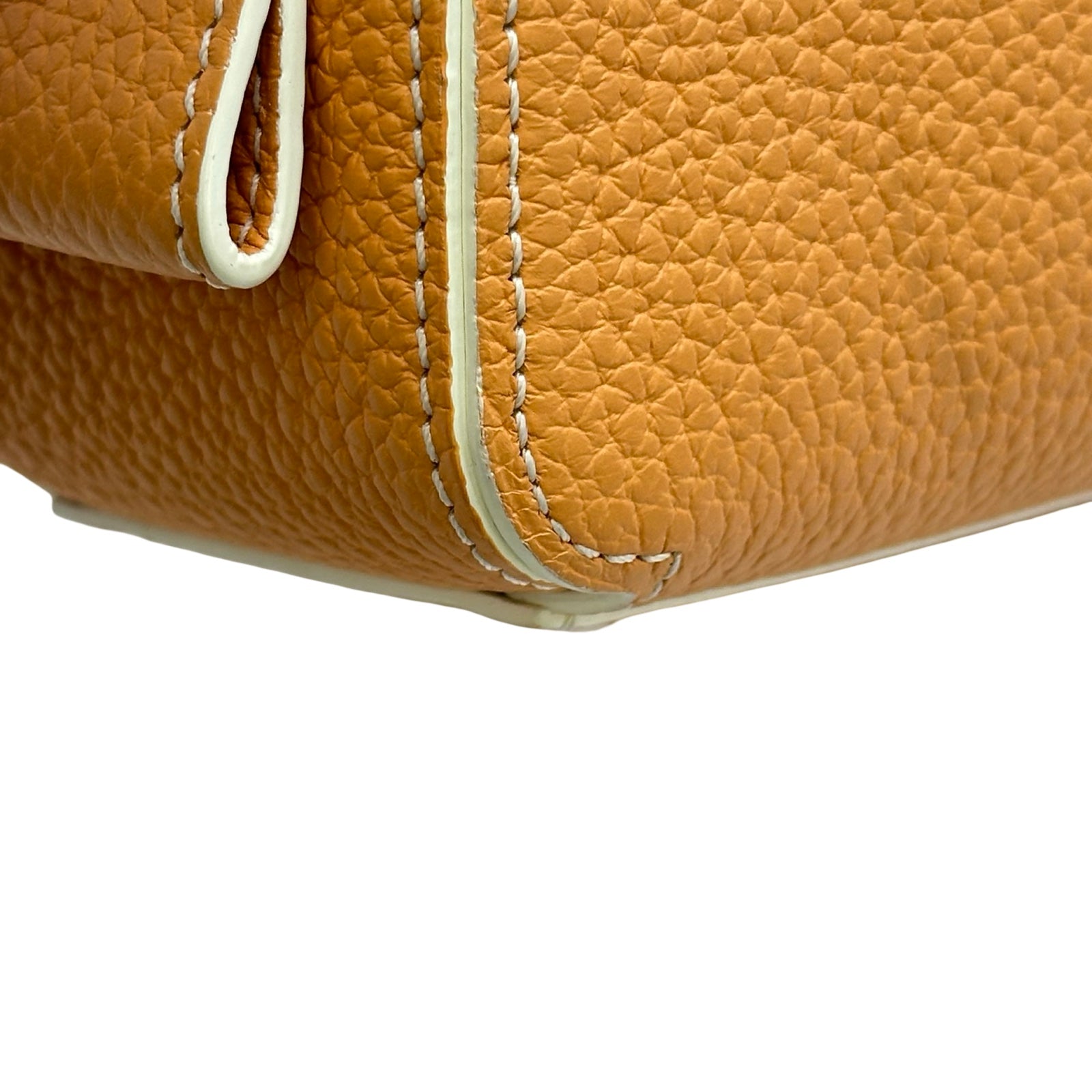 デルヴォー DELVAUX クールボックス ナノ オレンジ レザー レディース